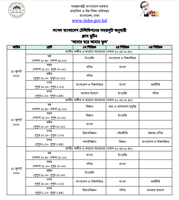 আমার ঘরে আমার স্কুল 